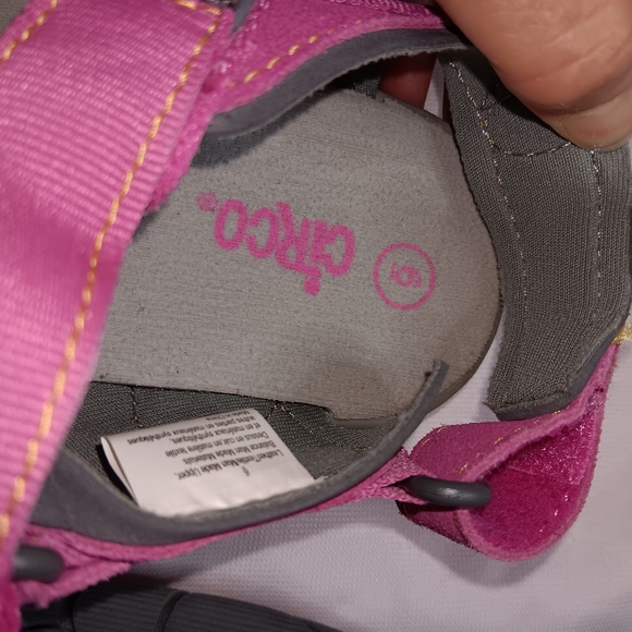 Chic Circo Sporty Pink & Gray Sandals with Adjustable Straps Size 8M EUC - Picture 3 of 3